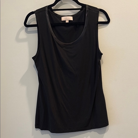 Banana Republic- Women's Black Sleeveless Top.  Luxe touch. Size large - Picture 1 of 8